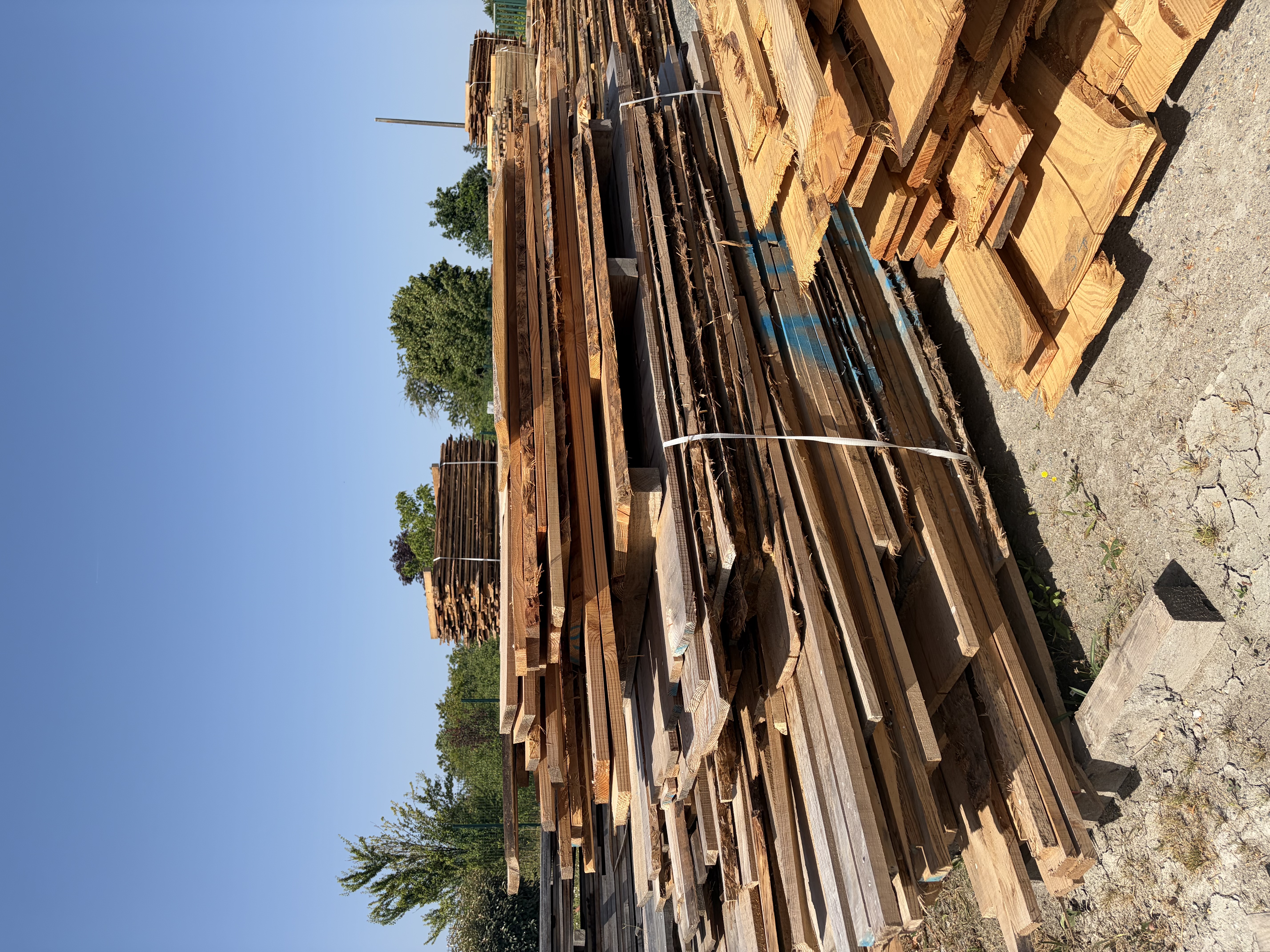 Atelier de fabrication de palettes en bois